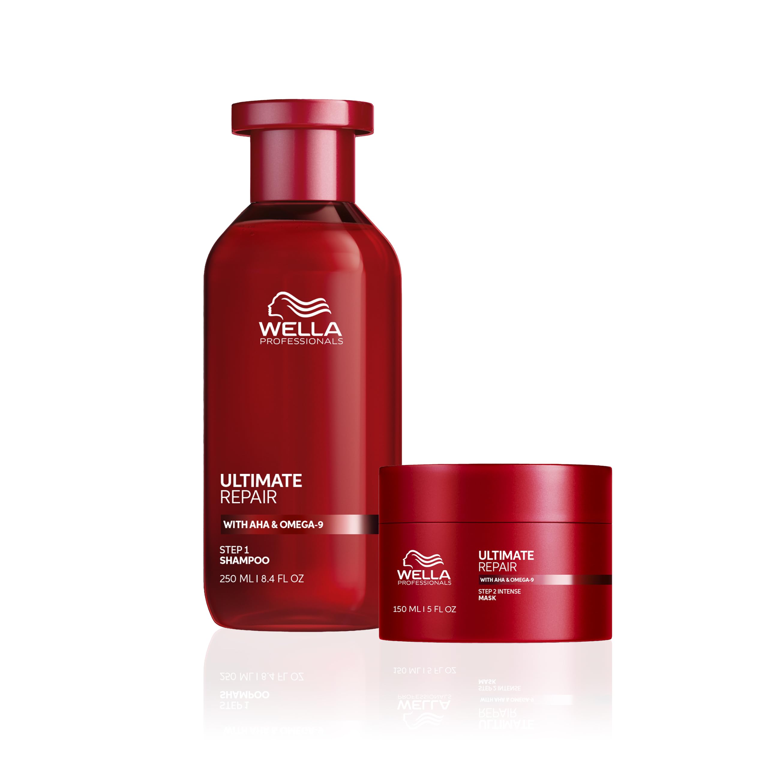 Wella Professionals ULTIMATE REPAIR - Maschera Professionale Ricostruisce il Capello e Dona Morbidezza 150ml & Shampoo Professionale 250ml, Per Tutti i Tipi di Capelli Danneggiati
