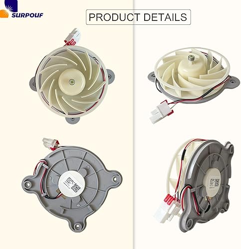 Miniatura 4 de SURPOUF DA31-00287B se adapta al motor del ventilador del evaporador del refrigerador compatible con el refrigerador Samsung reemplaza 3954921