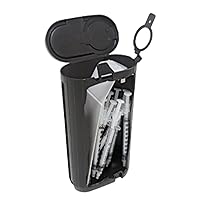 Vista 8 de Secure Sharps - Recipientes de bolsillo para objetos Sharps pequeños, 8.5 fl oz, negro (caja de 100)