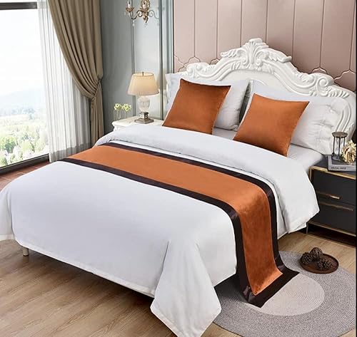 Bufanda para cama de hotel protección de bufanda moderna color sólido colcha decoración de cama bufanda para cama individual Queen y King