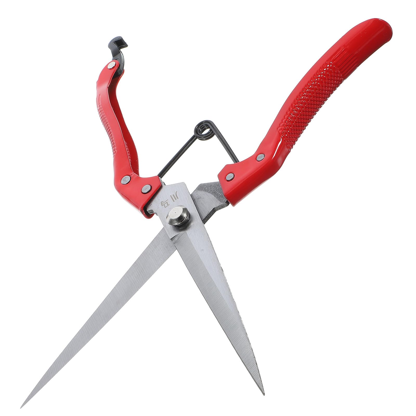 Veemoon Tijeras Tijeras Manuales Versátiles y Eficientes de Acero al Carbono para Esquilar Ovejas y Ganado Diseño Ergonómico y Color Rojo para Uso en Granja
