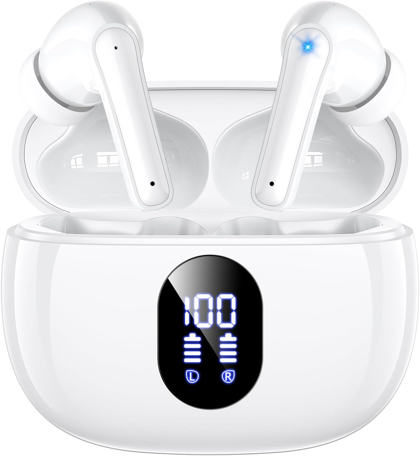 Wireless Earbuds,Bluetooth Earphones ENC Noise Cancelling Mic,Big Bass Stereo Sound,48 Hours Playtim… Wireless Earbuds,Bluetooth Earphones ENC Noise Cancelling Mic,Big Bass Stereo Sound,48 Hours Playtim…