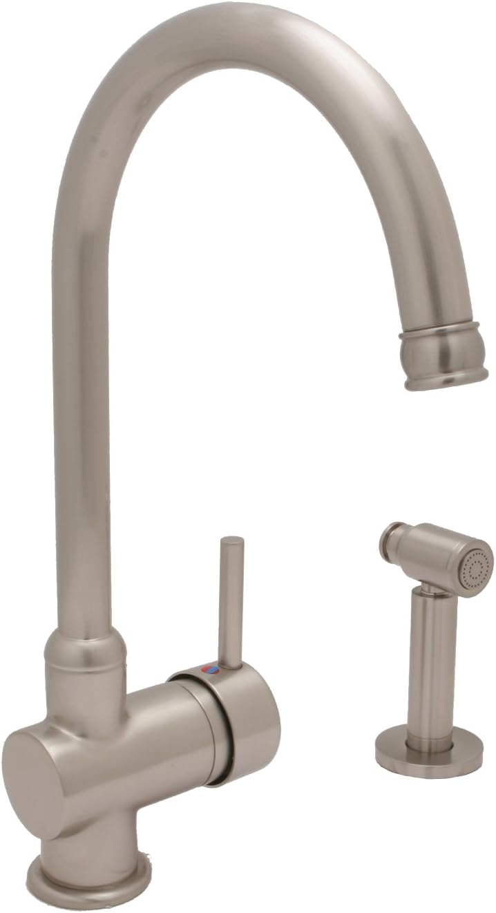 Huntington Brass GT1410S12 Single Handle Kitchen Faucet with Spray