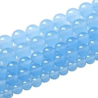 Vista 64 de Cuentas de ojo de tigre morado natural, cuentas redondas y sueltas, piedras preciosas energéticas, poder curativo para hacer joyas, 1 hebra de 0.236