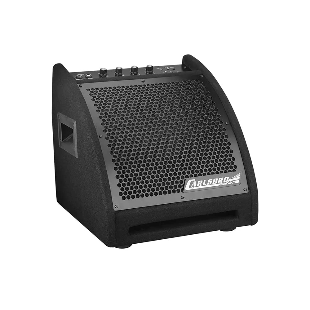 Carlsbro EDA30B - Kit di altoparlanti elettronici per batteria con riproduzione Bluetooth, amplificatore integrato da 30 W, driver coassiale da 10" e controlli EQ per esercitazioni domestiche e