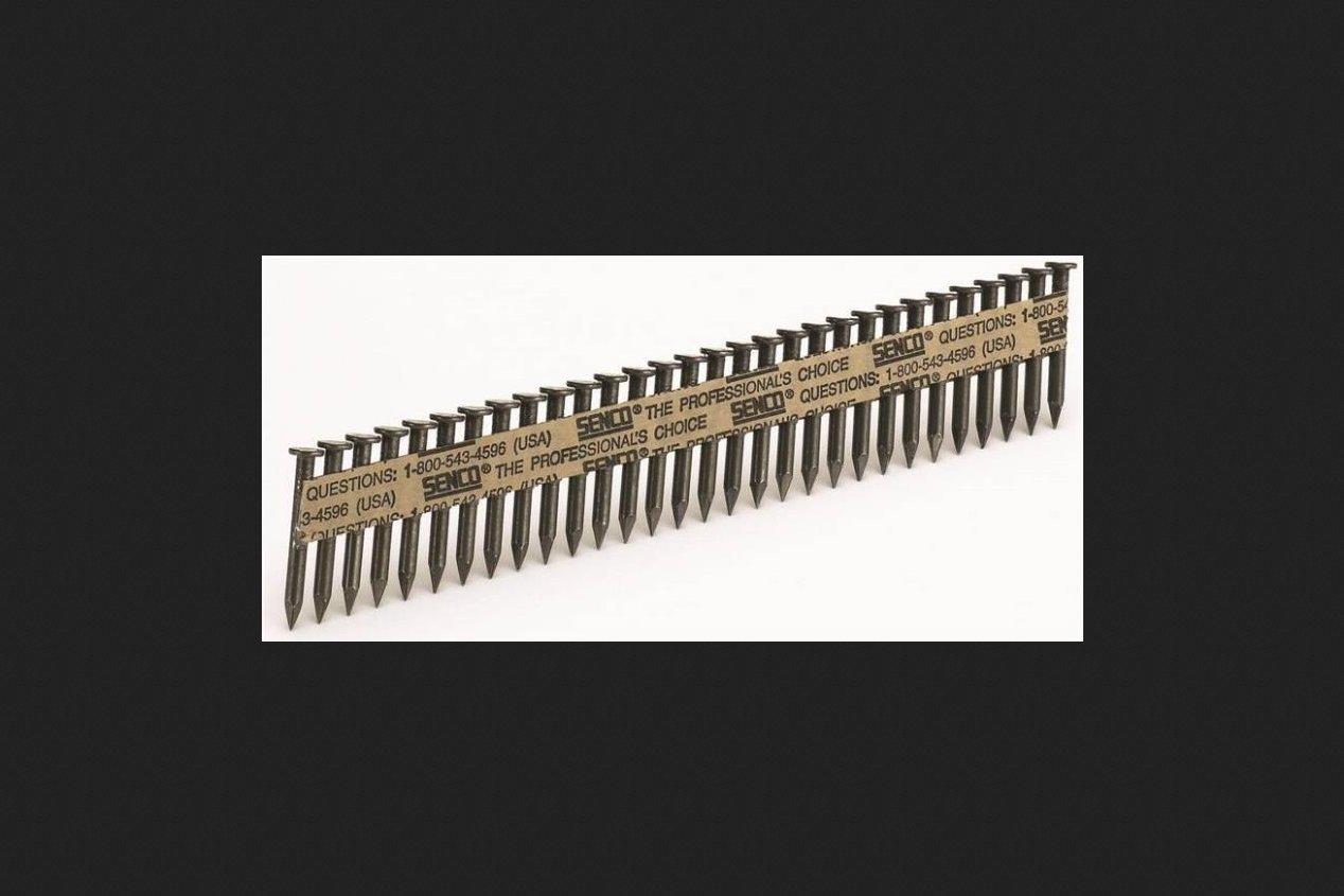 Senco ORGL76591 Heat Treated Metal Connector Nail, 0.148 in x 2-1/2 in, 34 deg, Steel