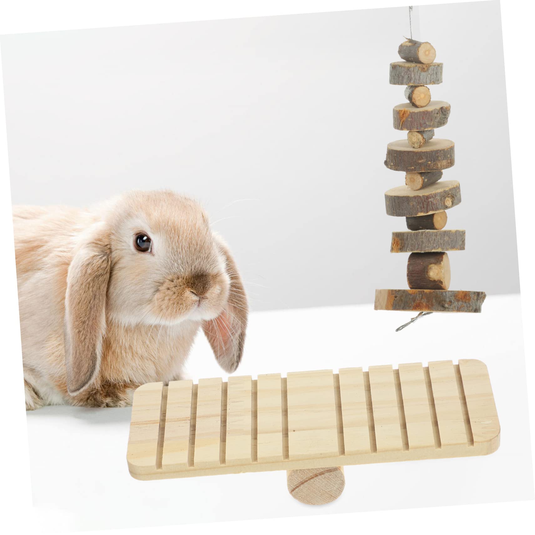 BESPORTBLE Giocattoli Da Masticare Per Criceti e Conigli Giochi Multifunzionali Per Animali Design Naturale e Sicuro Include e Confezione
