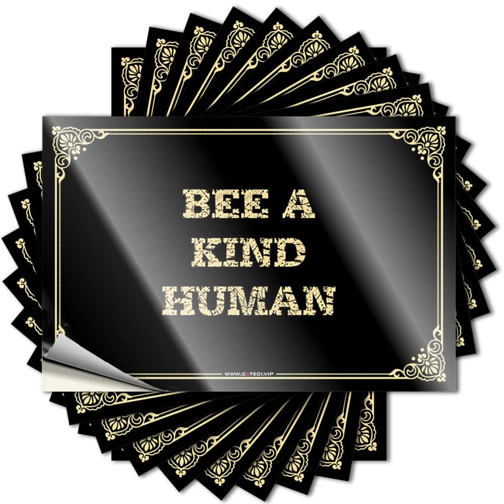 Bee A Kind Human Saying Lake | Heavy Helmet Removable Decal Pack(6X9CM)