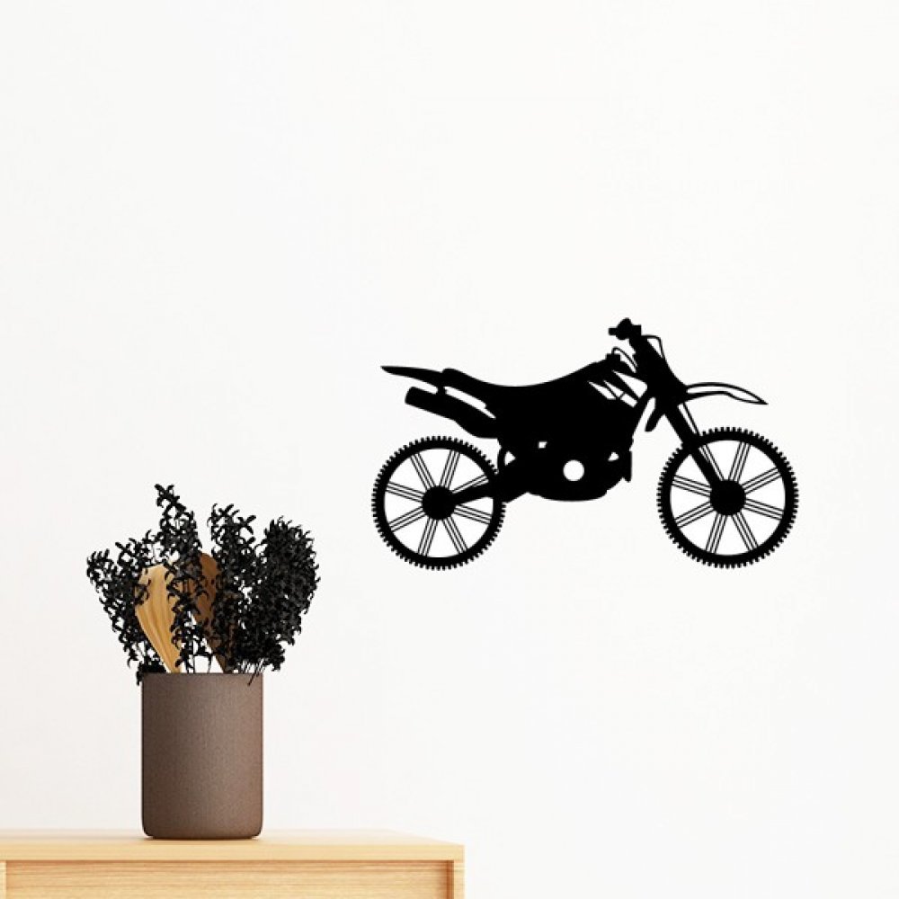 Papier peint moto sticker amovible pour relooker un mur uni