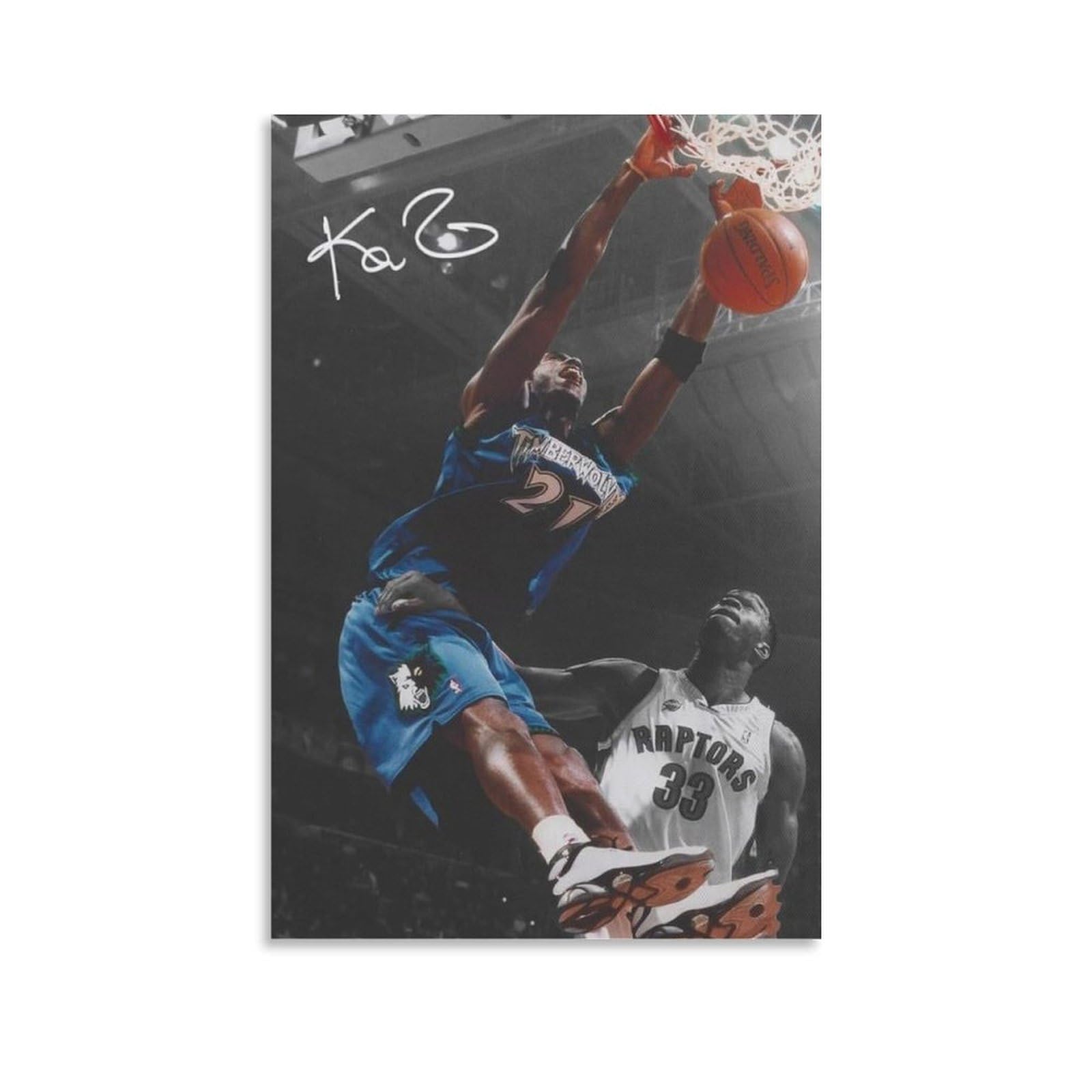 ASUIU Kevin Garnett Canvas Poster Print Photo Art Painting Canvas Poster Home Modern Decor Posters 08x12inch(20x30cm)