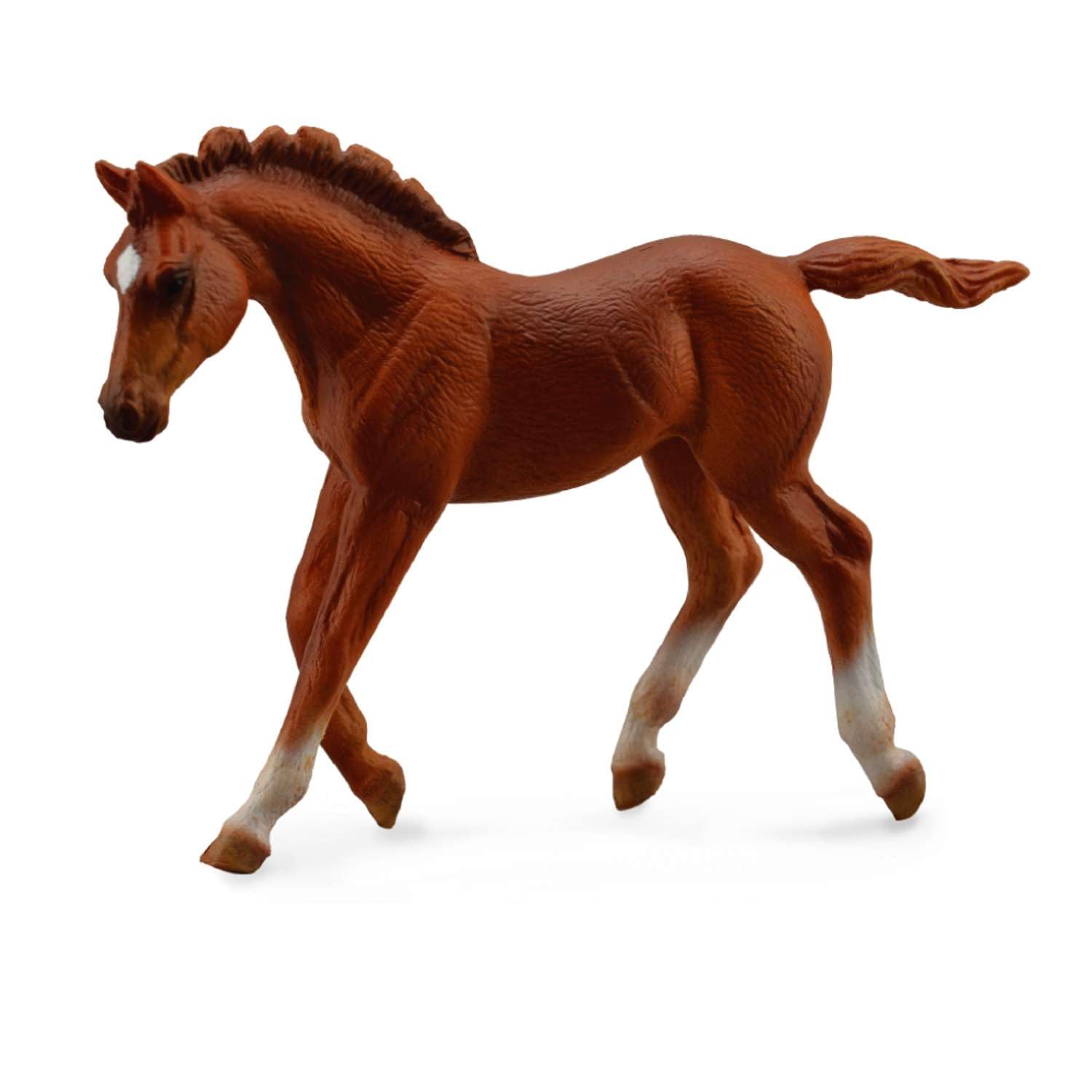 CollectA Thoroughbred Foal Walking Chestnut, Horse Figure