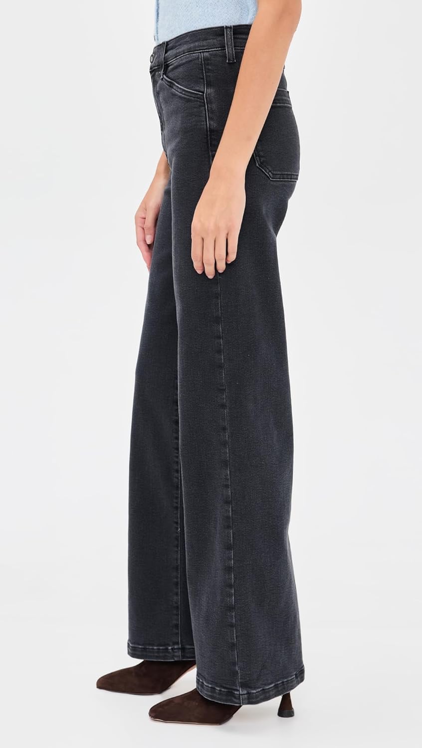 Favorite Daughter Women's The Mischa Super High Rise Wide Leg Jeans - Image 4