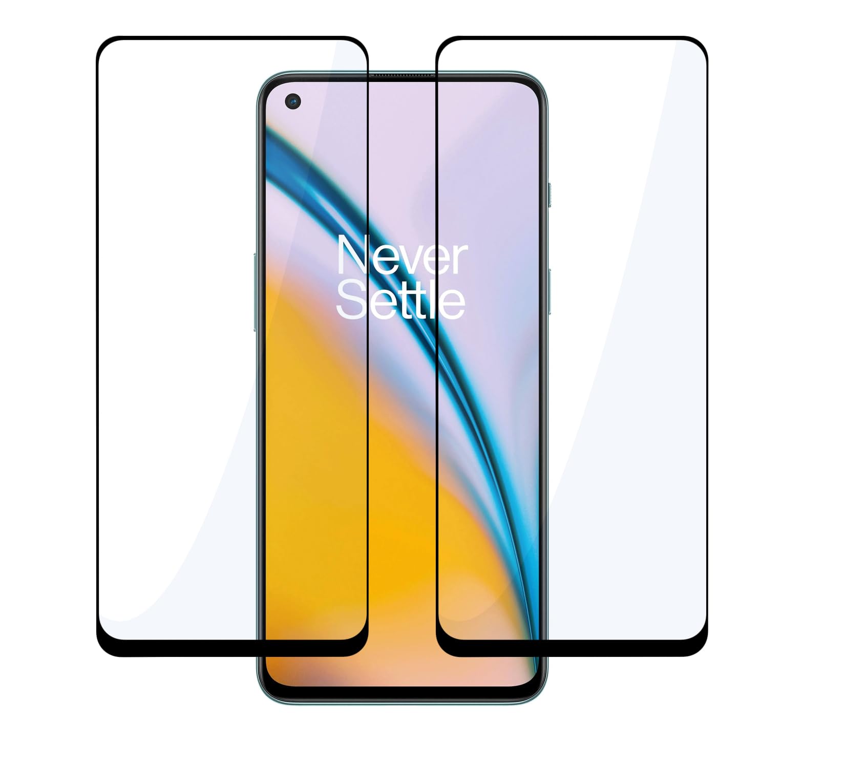 CEDO OnePlus Nord 2 (5G) / Nord CE (5G) Tempered Glass (Pack of 2) | Screen Protector Full HD Quality Tempered Glass Anti-Scratch Edge to Edge Coverage with Easy Installation Kit (Black) (B09GRMHD7G) Amazon Price History, Amazon Price Tracker