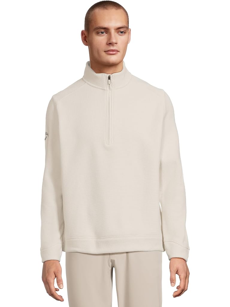 Bone Callaway Long Sleeve Waffle 1/4-zip