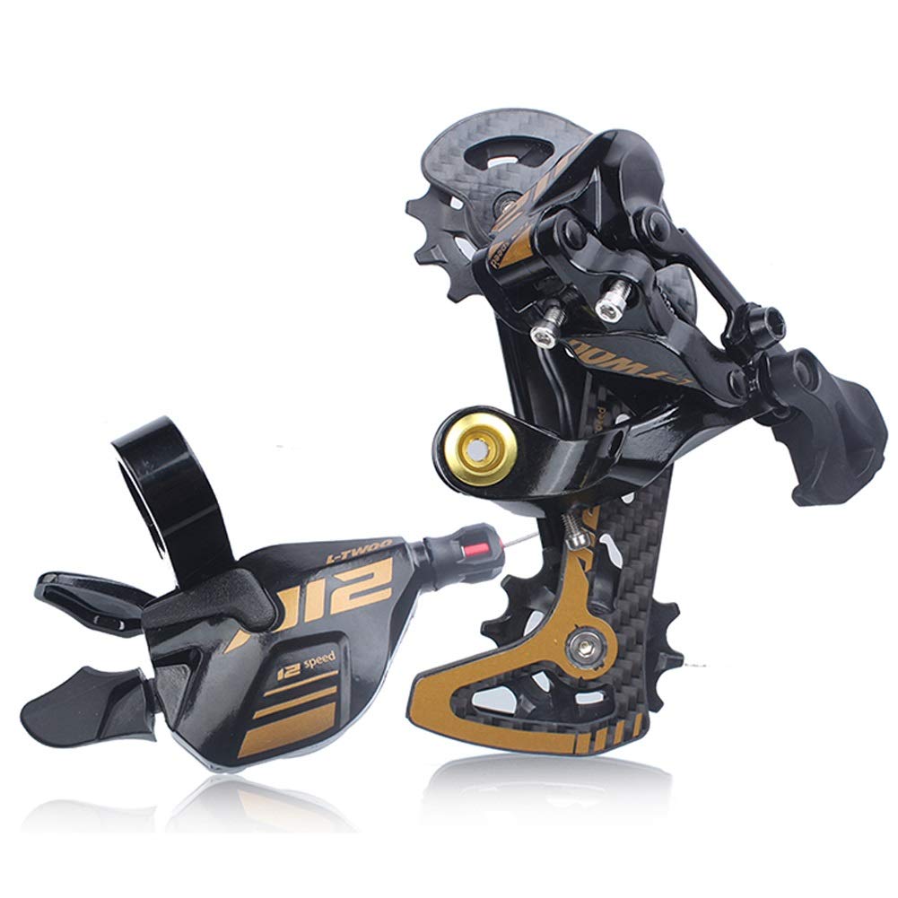 vélo Derailleur Arriere Vélo Dérailleur Compatible avec Le Volant D'inertie 50T52T Kit de Transmission VTT 12 Vitesses Mech
