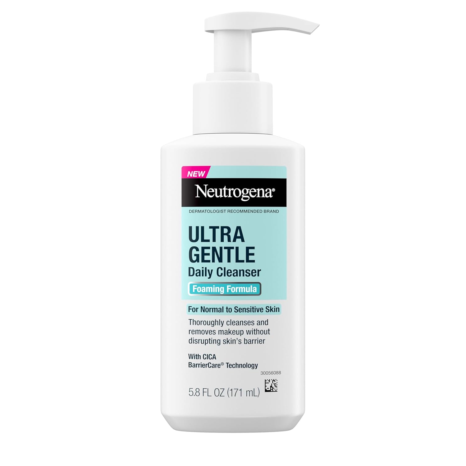 Neutrogena Ultra Gentle Foaming Facial Cleanser, Foaming Face Wash for Sensitive Skin, Gently Cleanses Away Dirt, Oil & Makeup Without Over Drying, Fragrance-Free, 5.8 fl. oz Neutrogena Ultra Gentle Foaming Facial Cleanser, Foaming Face Wash for Sensitive Skin, Gently Cleanses Away Dirt, Oil & Makeup Without Over Drying, Fragrance-Free, 5.8 fl. oz