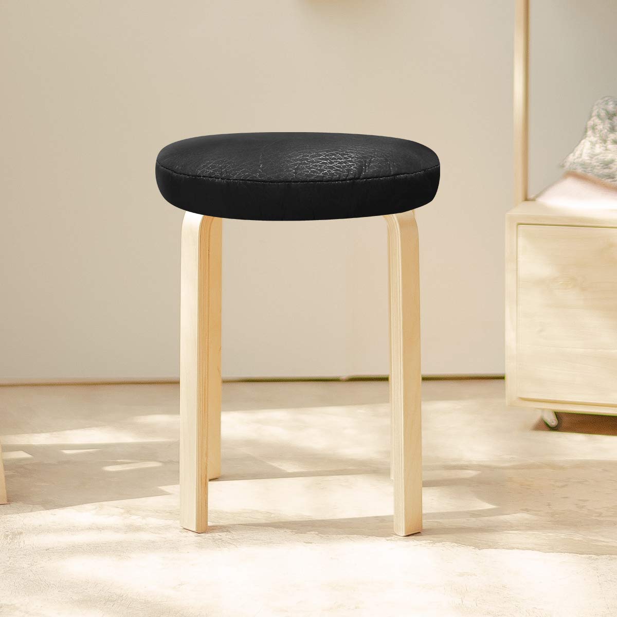 zalati Housse de Tabouret Rond Antidérapant Doux Stretch Coussin de Siège Housse de Protection pour Tabouret Chaise de Bar Diamètre 30-34 cm, Violet zalati Housse de Tabouret Rond Antidérapant Doux Stretch Coussin de Siège Housse de Protection pour Tabouret Chaise de Bar Diamètre 30-34 cm, Violet