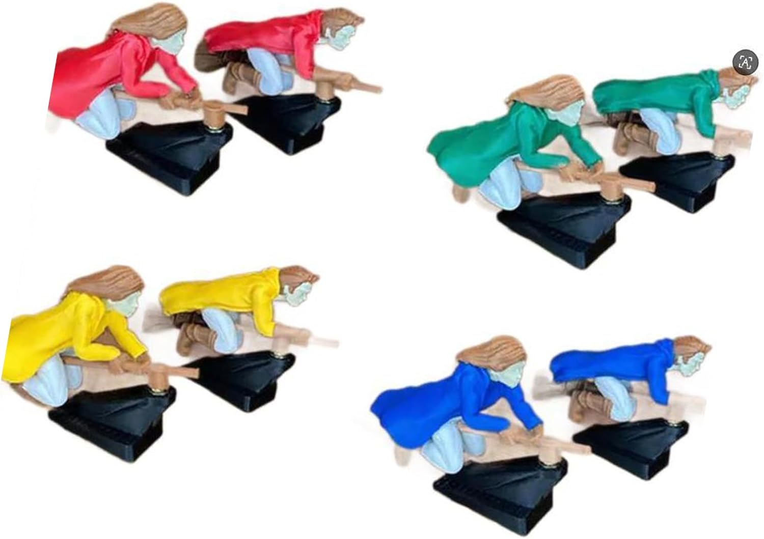 Traditional Wizard Broomstick Dashboard Ornament, Car Dashboard Drift Ornaments, Unique Interior Accent in 4 Shade Variants