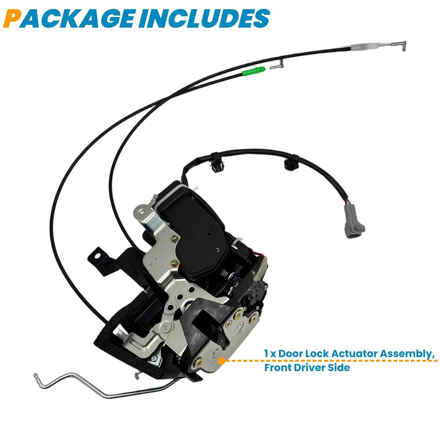 Front Left Driver Side Door Lock Actuator Assembly Replacement for 69040-0C010 Fits for 2000-2006 Toyota Tundra Door Latch Actuator