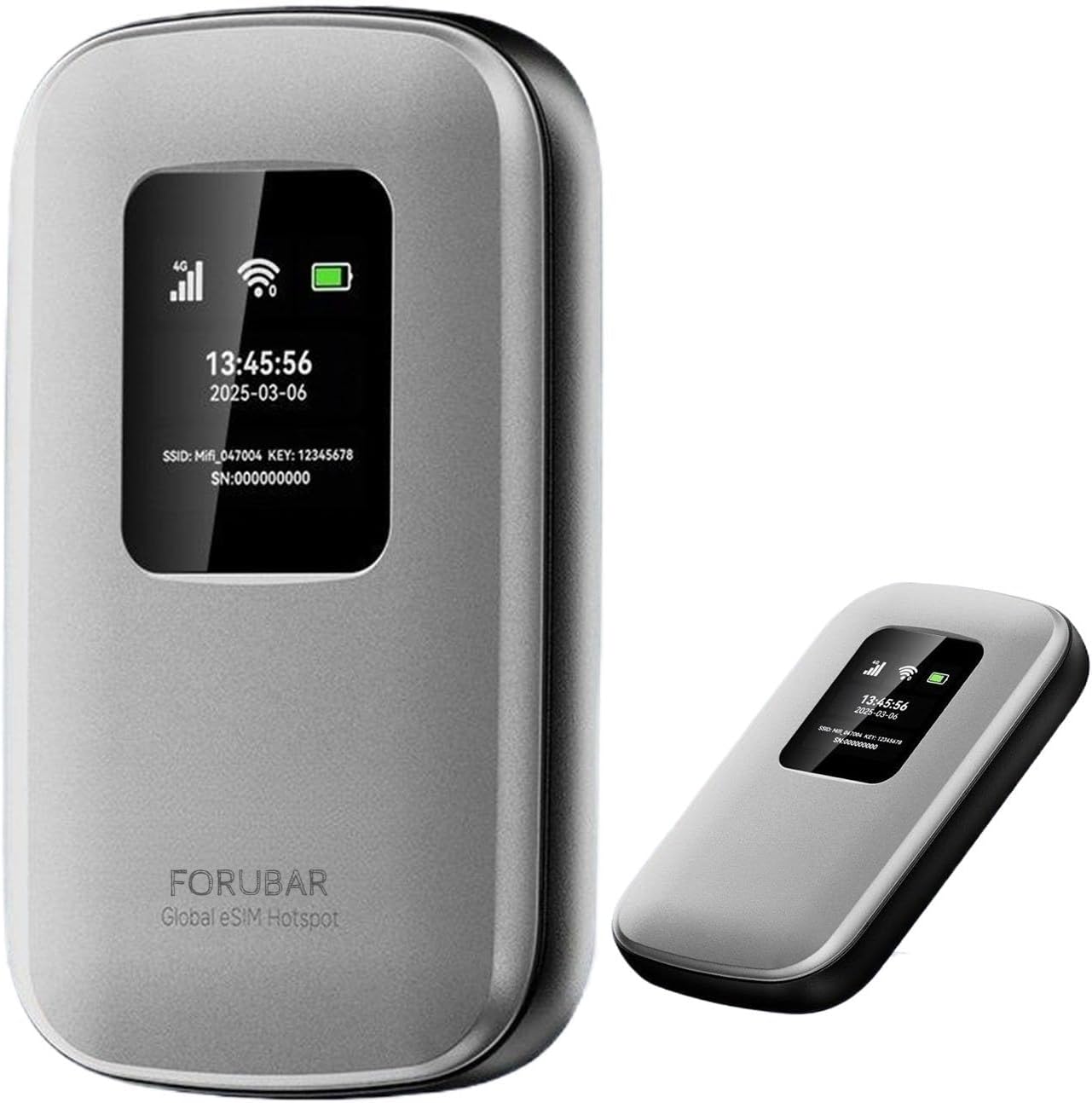 Portable Mobile Hotspot | 4G LTE WiFi 6 | Global Travel WiFi Hotspot | 180+ Countries | Up to 48 hrs of Usage time | Connect up to 16 Devices | 5000mAh Battery