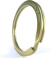 Vista 24 de Llaveros planos divididos a granel, resistente y resistente para automóvil, hogar, anillo de metal grande para perro, cordón para escuela, oficina