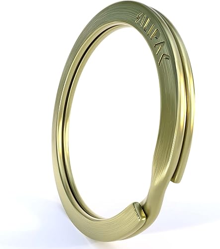 Miniatura 24 de Llaveros planos divididos a granel, resistente y resistente para automóvil, hogar, anillo de metal grande para perro, cordón para escuela, oficina