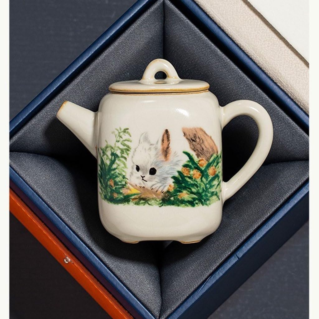 Ceramic Teapot Kung Fu Tea Set 180ML Household Tea Kettle Exquisite Tea Brewing Pot Single Pot Tea Pot Ceramic