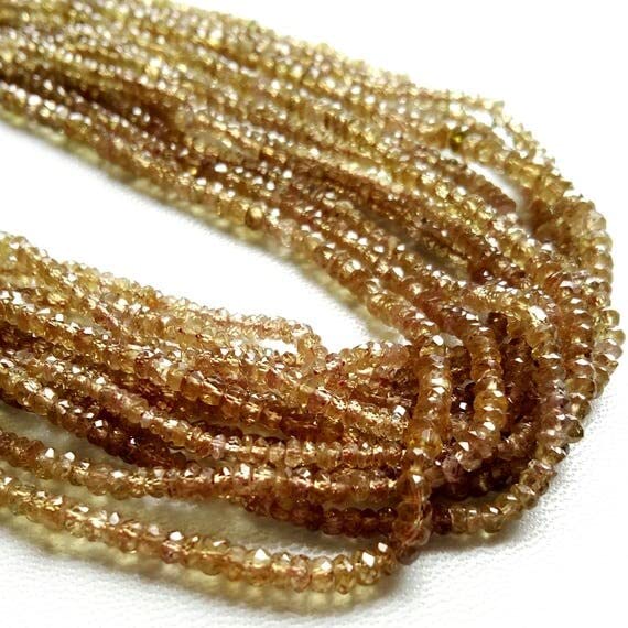 LKBEADS Zmiana koloru granat fasetowane koraliki rondelles koraliki, bardzo dobra jakość, około 3 mm do 3,5 mm, sznurek 33 cm [E1377] zmień granat koraliki