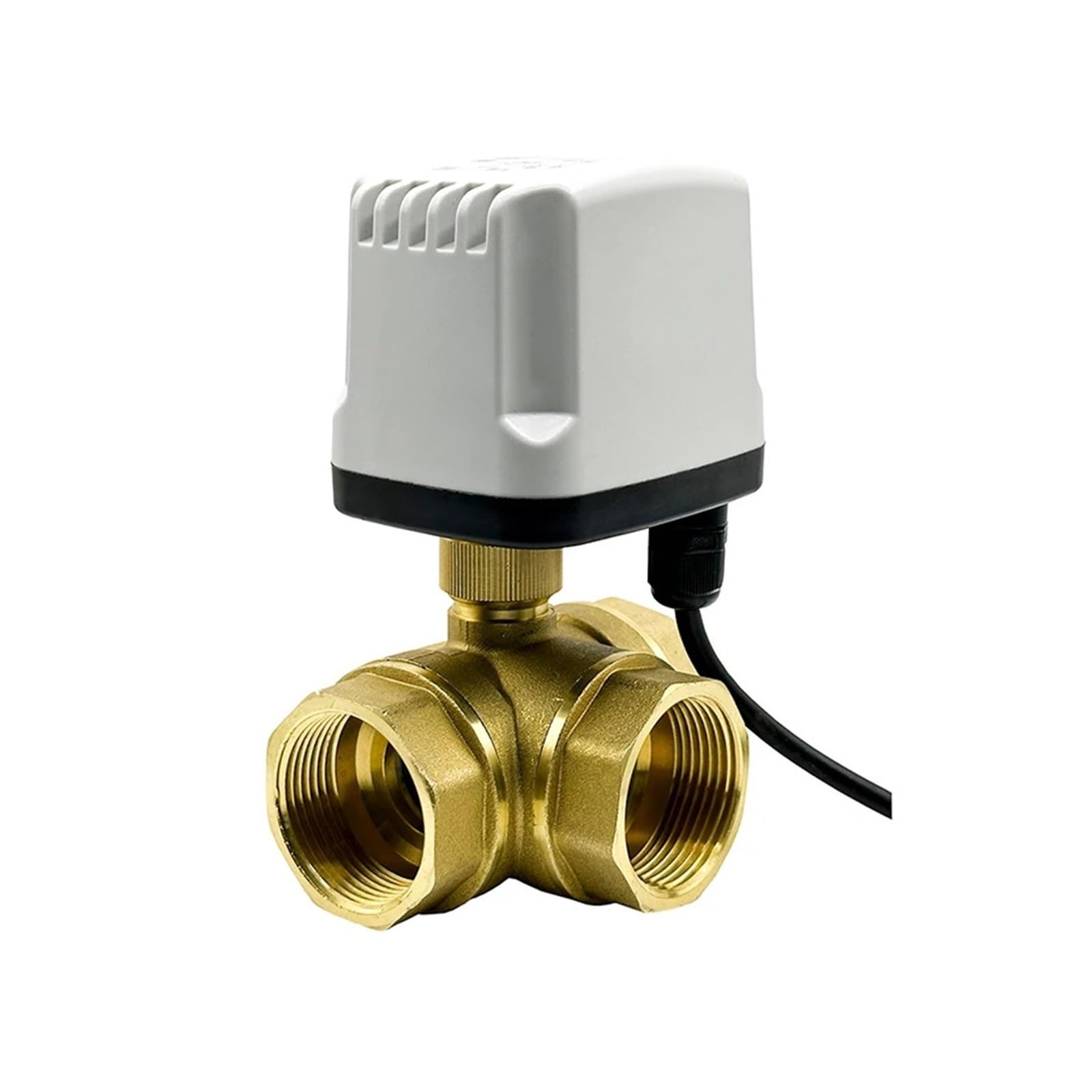 1/2" 3/4" 1" 1-1/4" 1-1/2" Valvola a Sfera motorizzata Impermeabile a 3 Vie IP65 Valvola a Sfera elettrica in Ottone a 3 Fili 2 Controlli Tipo T/L(T Type-12vdc)