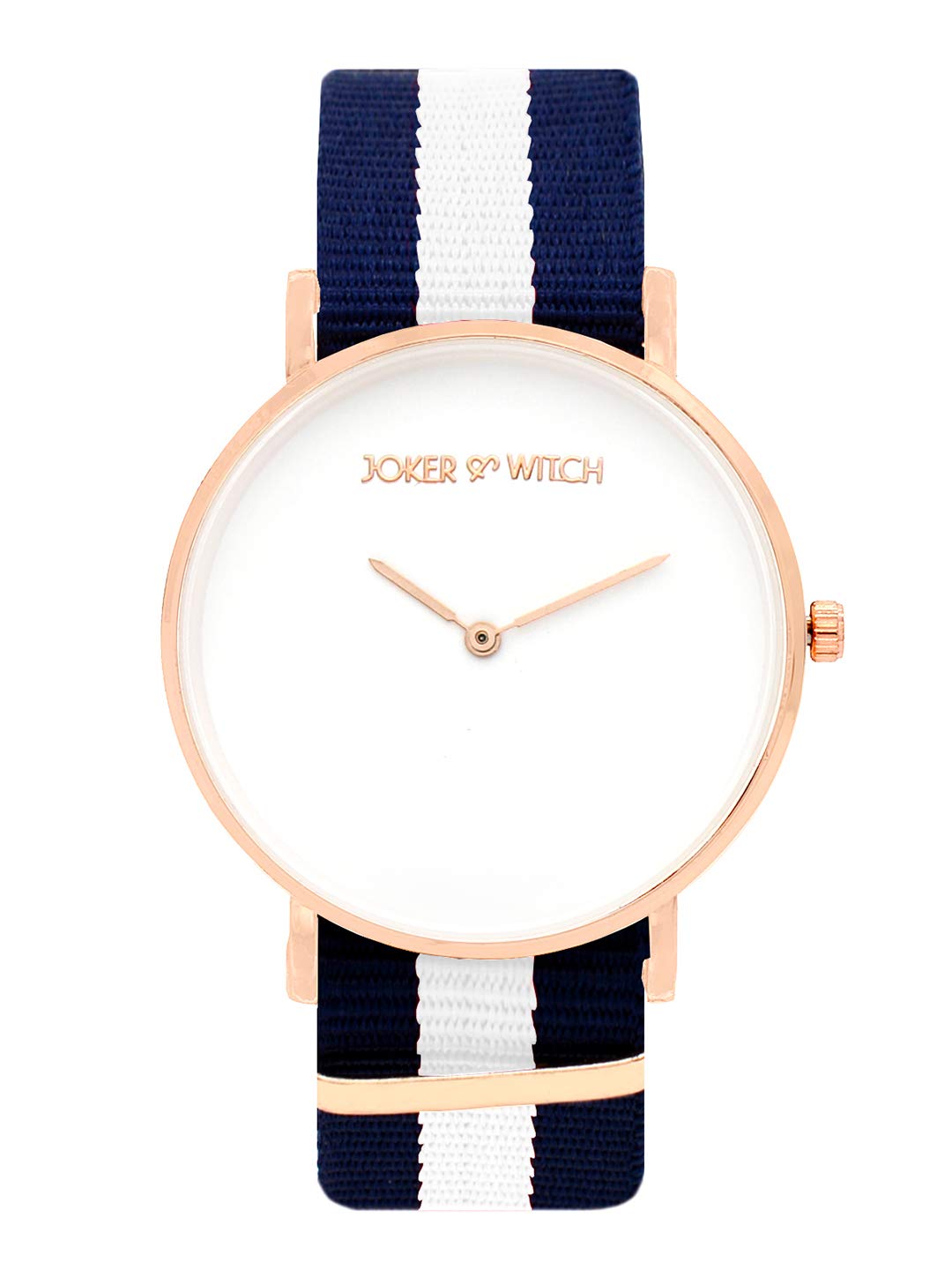 Joker & Witch Womens Classic Blue White Stripes Multicolor Strap Analog Watch (B07YKNDCG9) Amazon Price History, Amazon Price Tracker