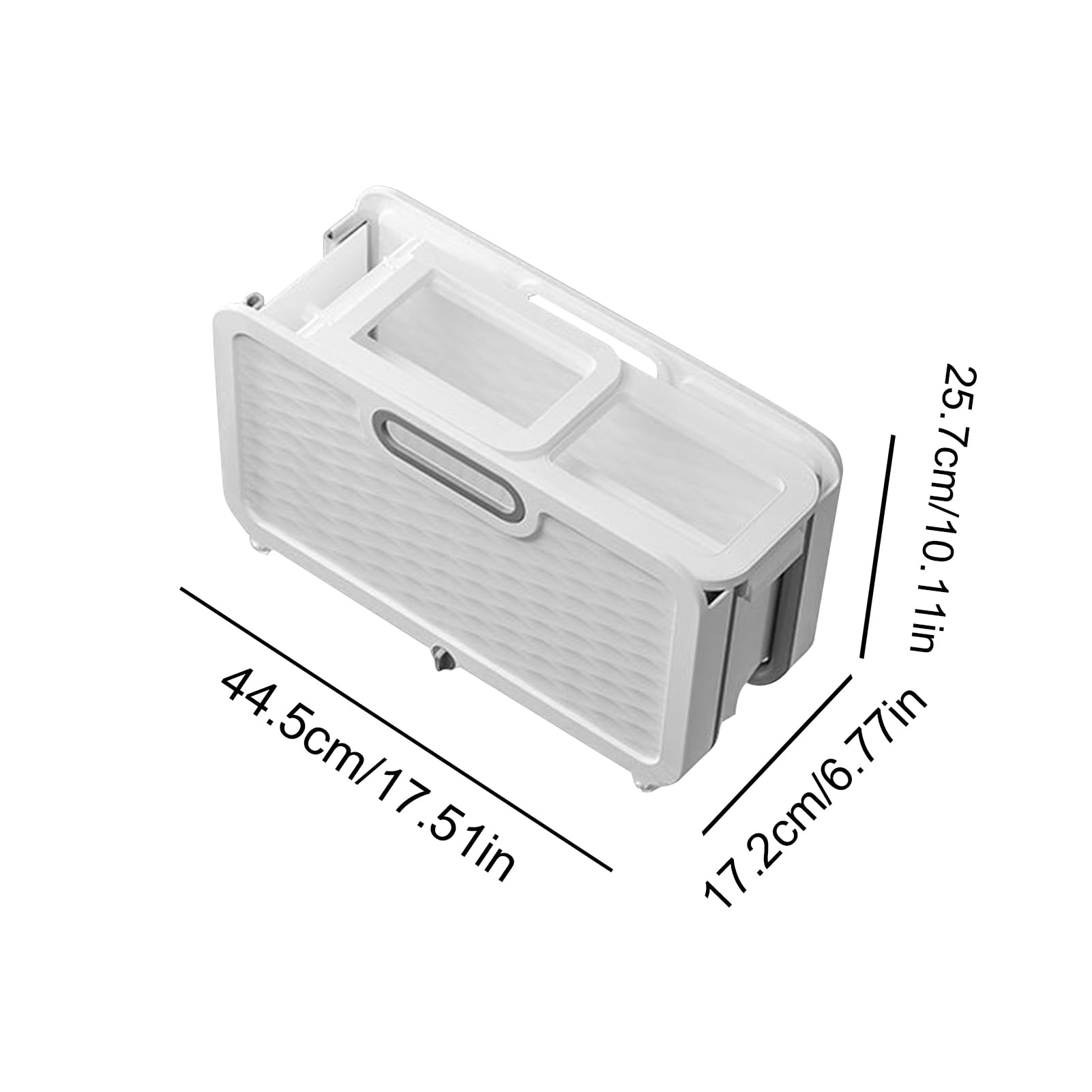 Cubo plegable para fregona, cubo de fregona plegable portátil, cubo de limpieza rectangular, cubo de agua, ahorro de espacio para fregonas de esponja (A)
