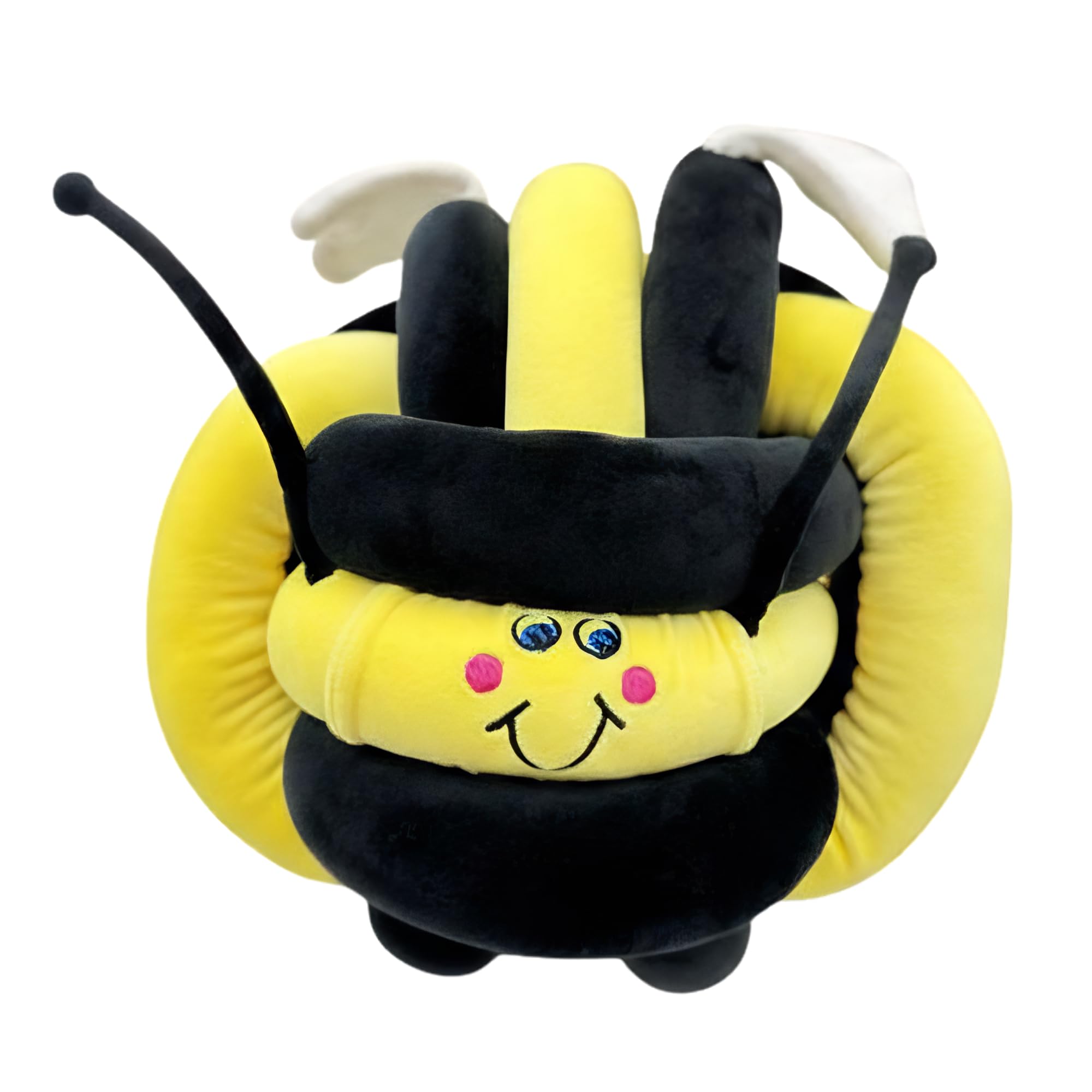Vibrating Cuddle Bee Plush, Soft Bee Cushion with Optional Vibration, Huggable Cuddle Companion for Holding, Hugging & Everyday Play, 25 x 25 x 25cm