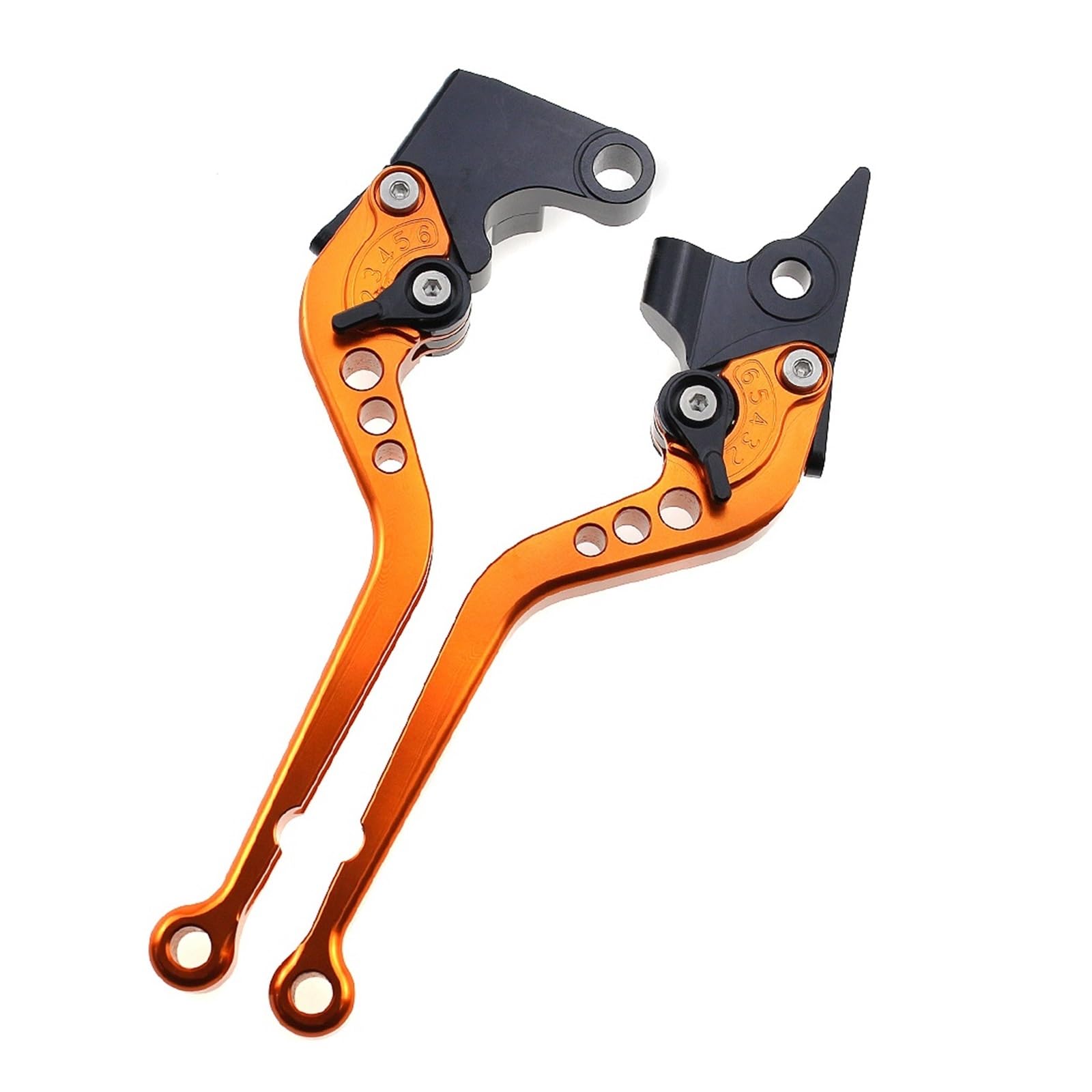 Ktebnwosd Long Orange For Ho&Nda Vfr 1200/F 2010-2014 Motorcycle Adjustable Handles Lever Long/Short Brake Clutch Levers Brake Clutchs Levers