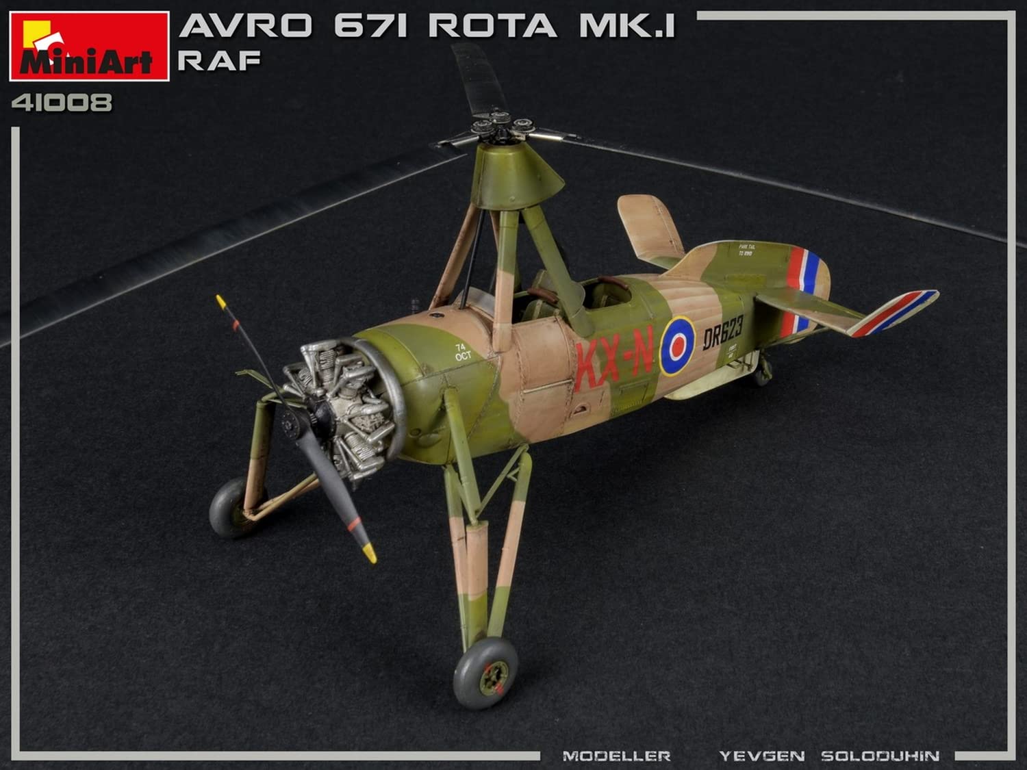 Miniart MA41008 Modellino Veicolo da Guerra In Plastica da Montare, Avro 671 Rota Mk.I Raf, Scala 1:35