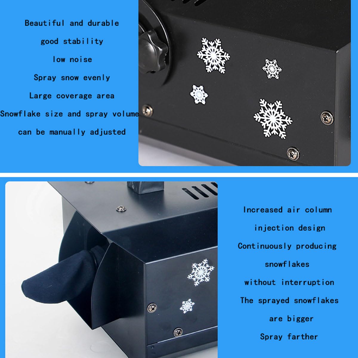 Amazon.co.jp: スノーマシン、ポータブル屋外および屋内