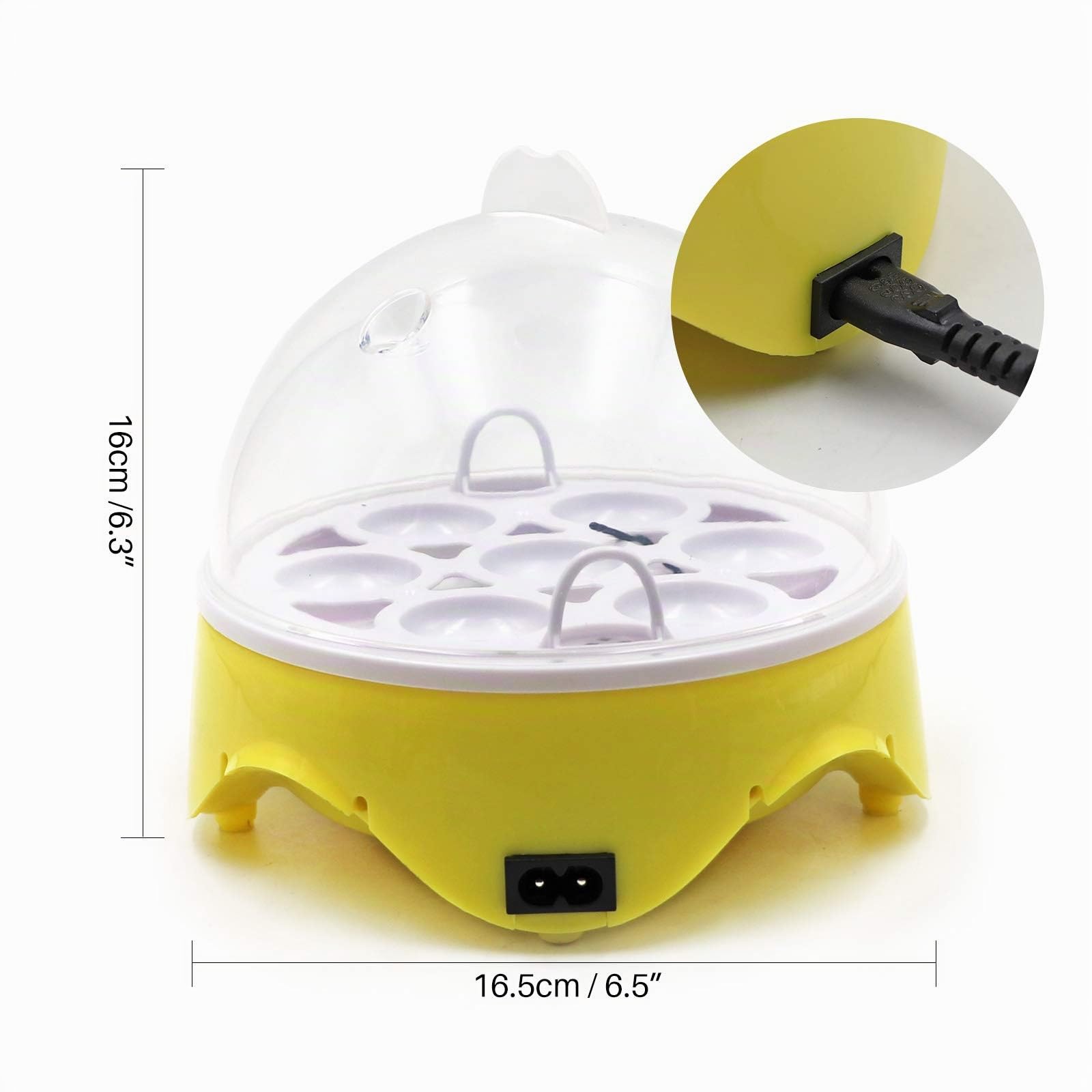 Incubadora Huevos Gallina,Incubadoras Aves de Corral Control de Temperatura Digital Inteligente Incubadora para Pollos Patos Huevos Codorniz (Eu)