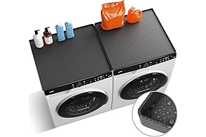 2 PCS Washer and Dryer Top Protector Mat, Waterproof, Anti-slip Washable Washer...