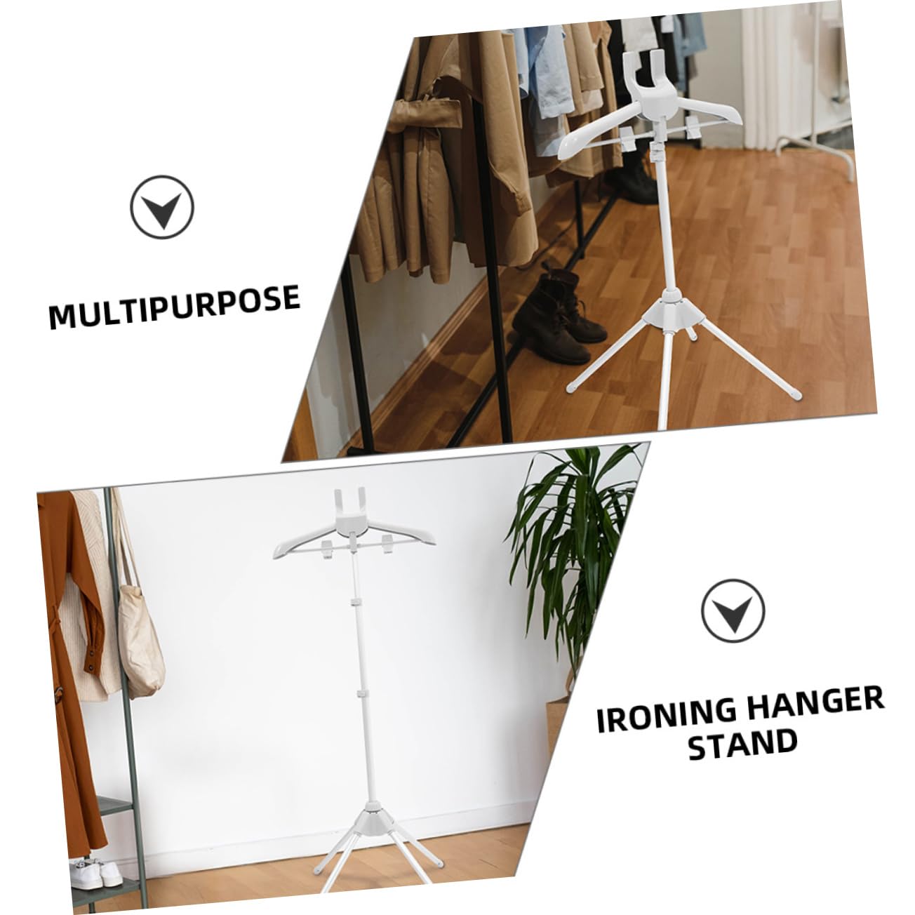 Faltbares Kleiderbügel Satz für Dampfbügelgeräte, 1 Satz