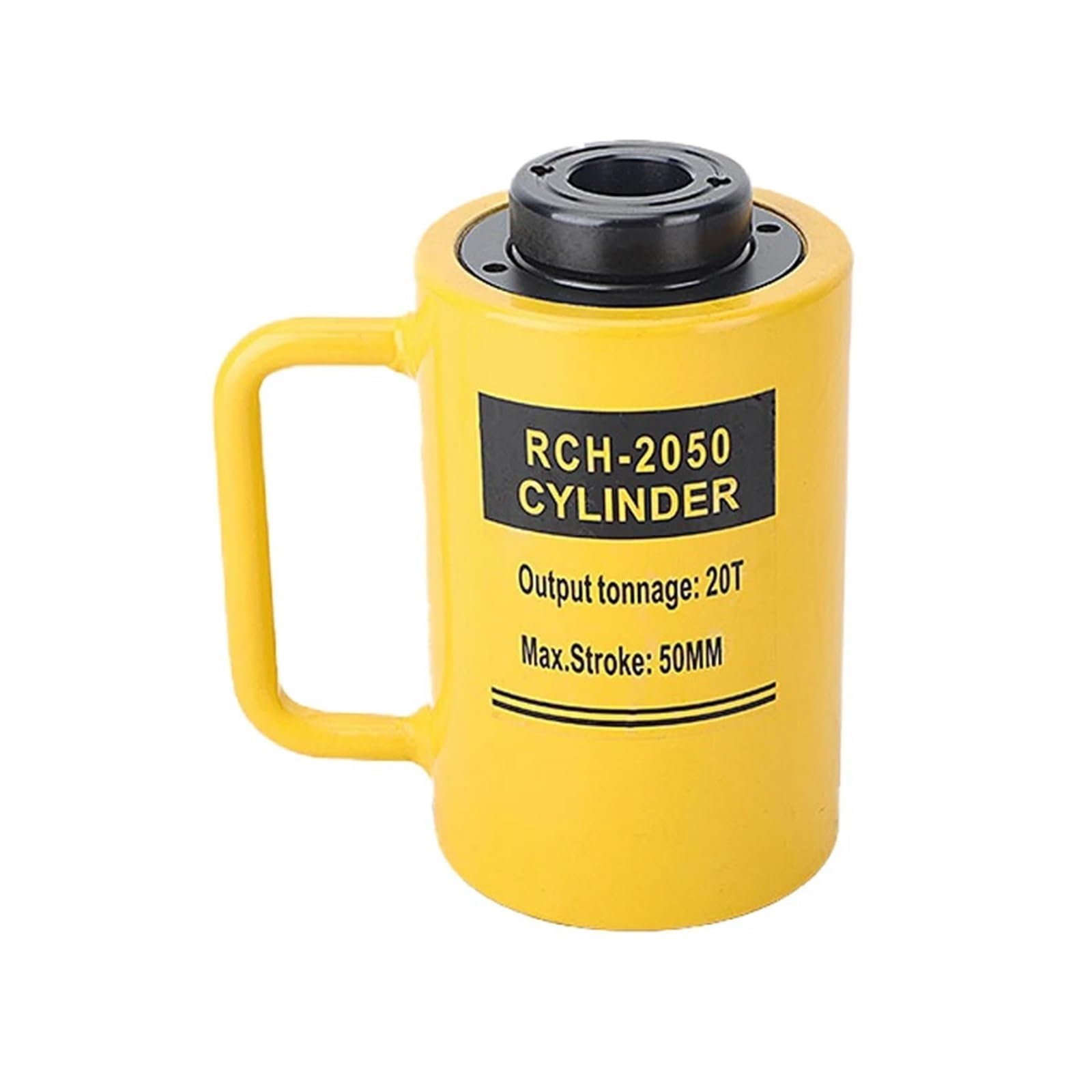 DUOCAI Hydraulic Ram Jack Multi-Section Stroke RCH-2050 Jack Hollow Plunger Ram Hydraulic Hollow Cylinder 20 ton 50mm Hydraulic Hollow Plunger