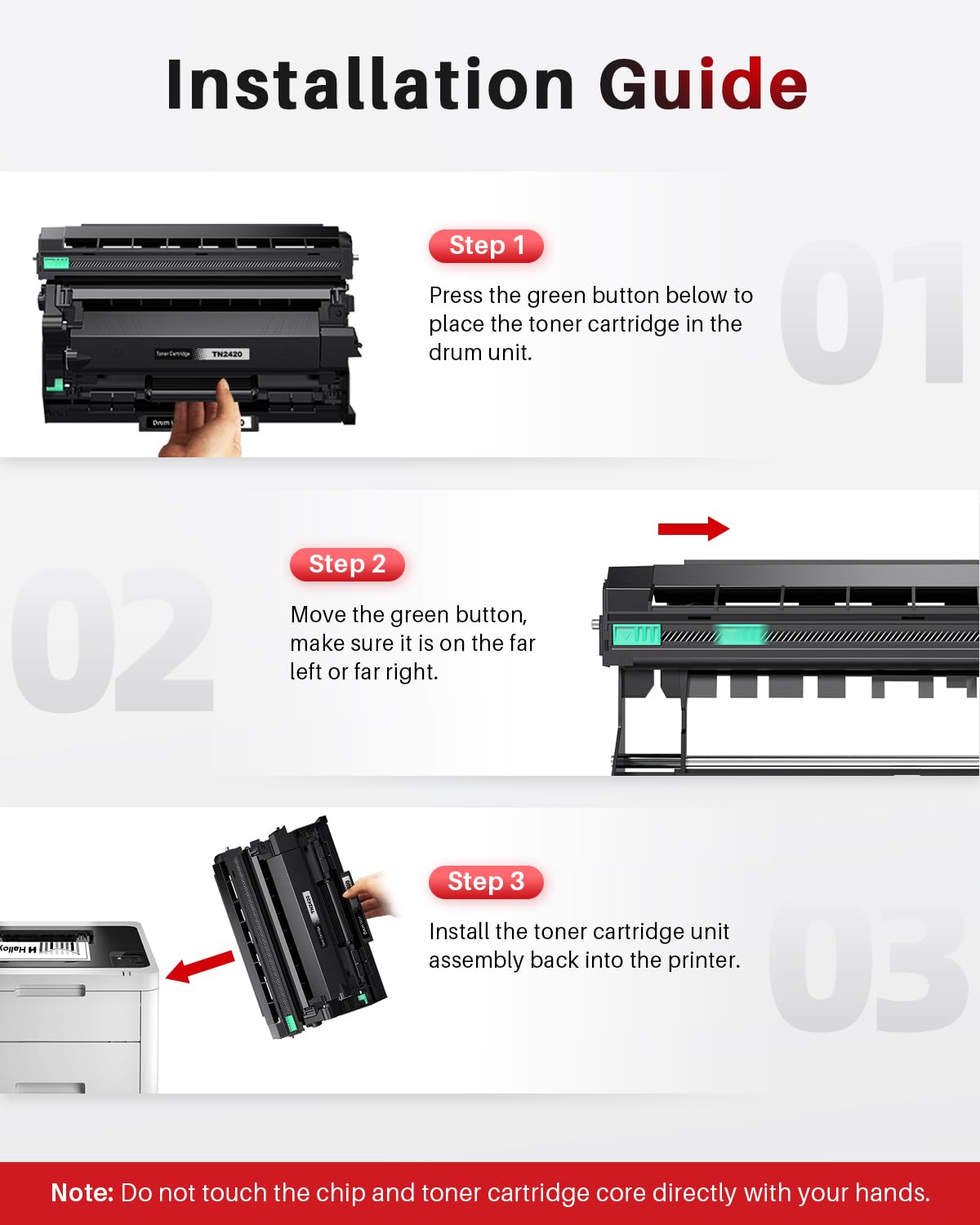 Tamburo DR2400 Per Stampanti Brother - Compatibile Con TN-2420 E TN-2410 - Foto 9
