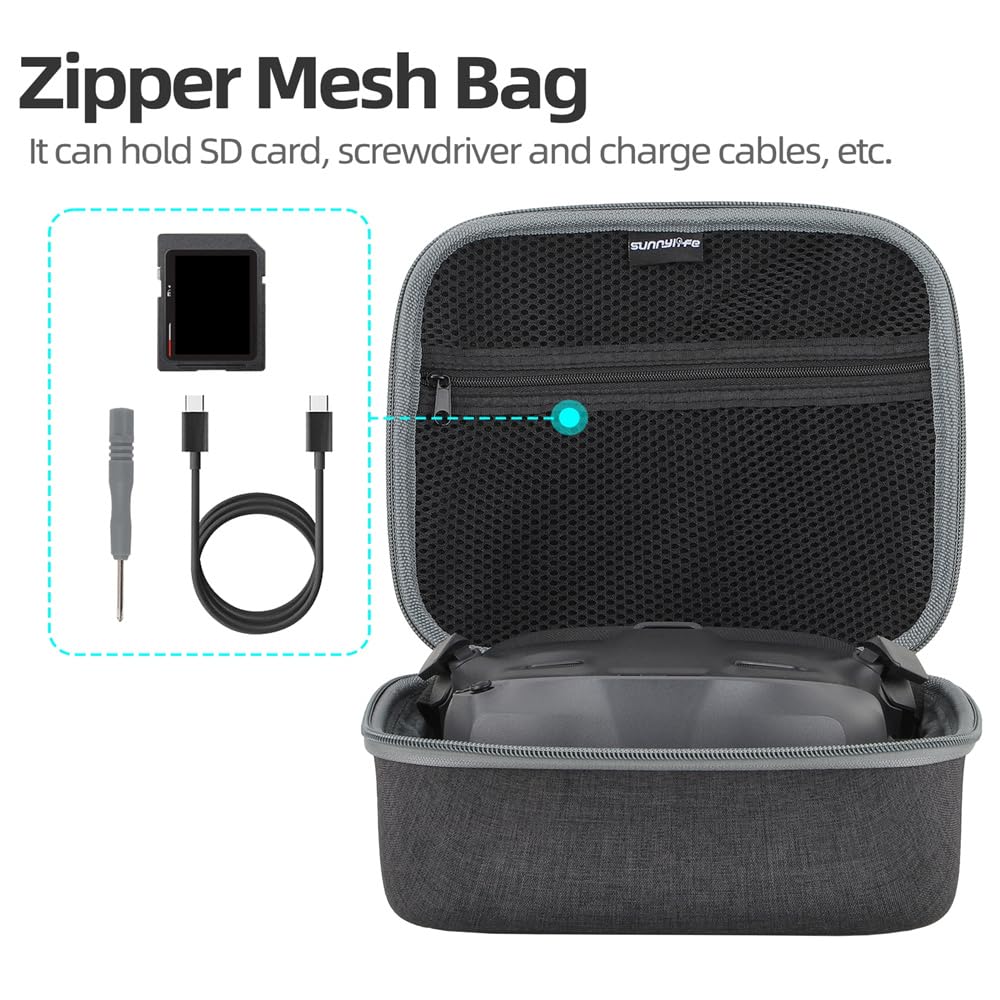 Genérico Bolsa Organizadora para dji Goggles N3 Estuche Protector para Gafas y Accesorios