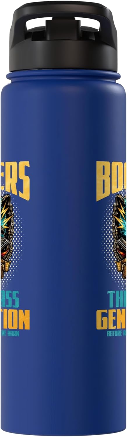 Boomers The Badass Generation Stainless Steel Insulated Water Bottle