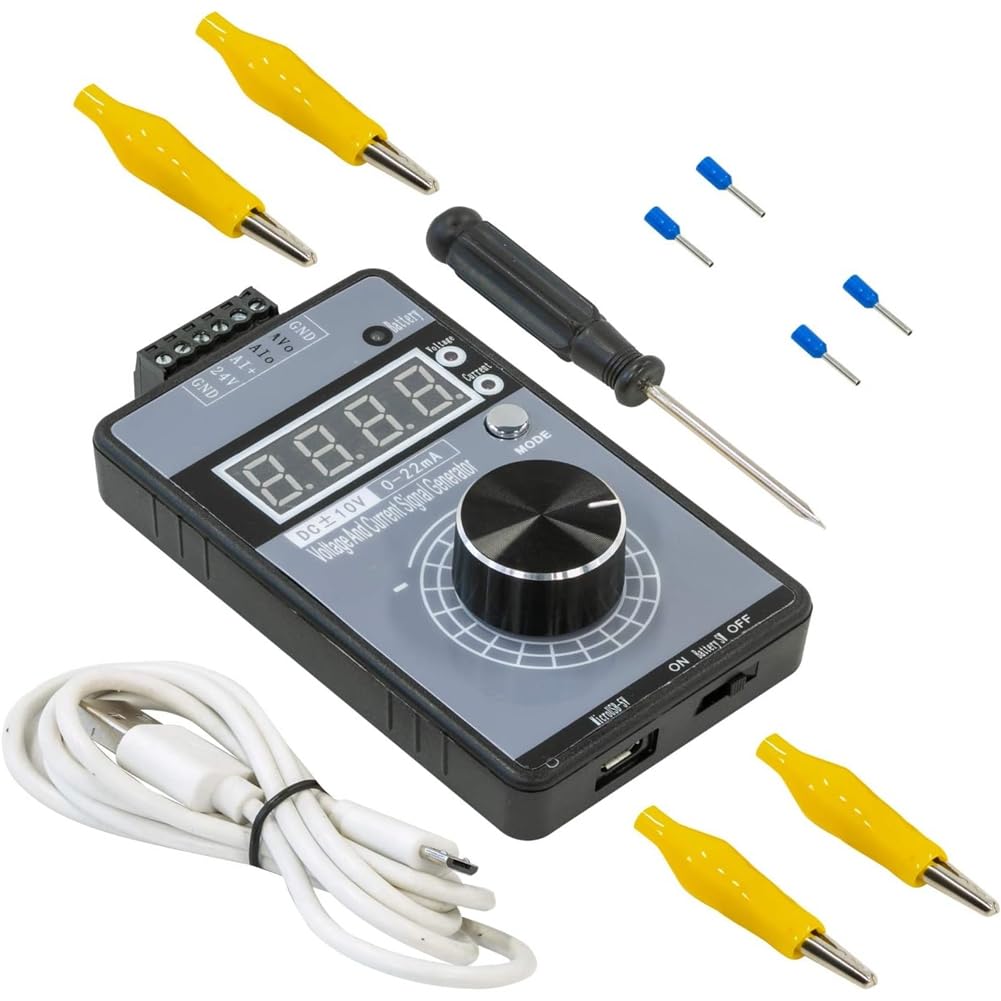 Jnchdghwa Black For Plc And Panel Debugging, Device Testing, Frequency Converter Without Battery, Current Voltage Signal Generator