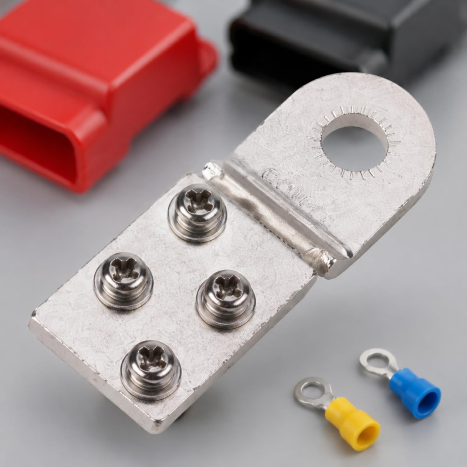 Conjunto Terminal Batería Cobre Aislante Eléctrico Terminal Batería con Cobre Estañado para Marino, Automoción
