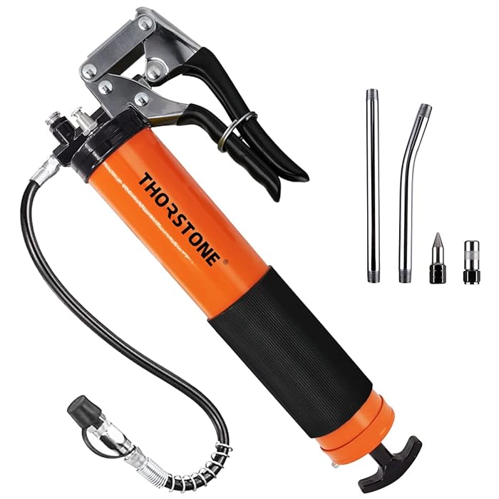Buy Thorstone Grease Gun Kit, 7000 PSI Heavy Duty Pistol Grip Grease