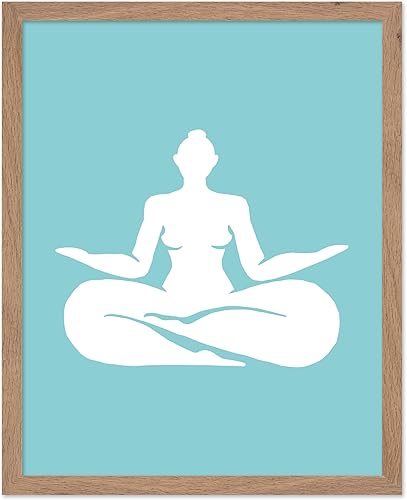 Miniatura 81 de Monem Art - Póster de yoga, impresión retro de yoga para el hogar, arte de meditación, arte espiritual, arte de silueta, arte de gato, arte bohemio