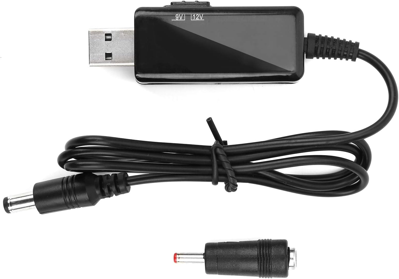 USB to DC Booster Cable 5V to 9V 12V Step Up Digital Display Adjustable 5521m Power Bank Router Cord