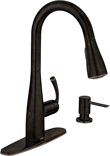 Moen Essie 87014EWBRB - Grifo de cocina desplegable de una manija, en bronce mediterráneo