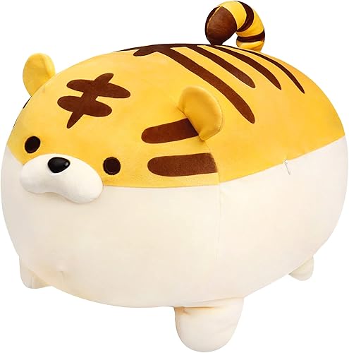 Auspicious beginning Almohada suave de peluche de tigre de anime Kawaii Tigers, regalo de peluche para adultos (19.6 pulgadas)