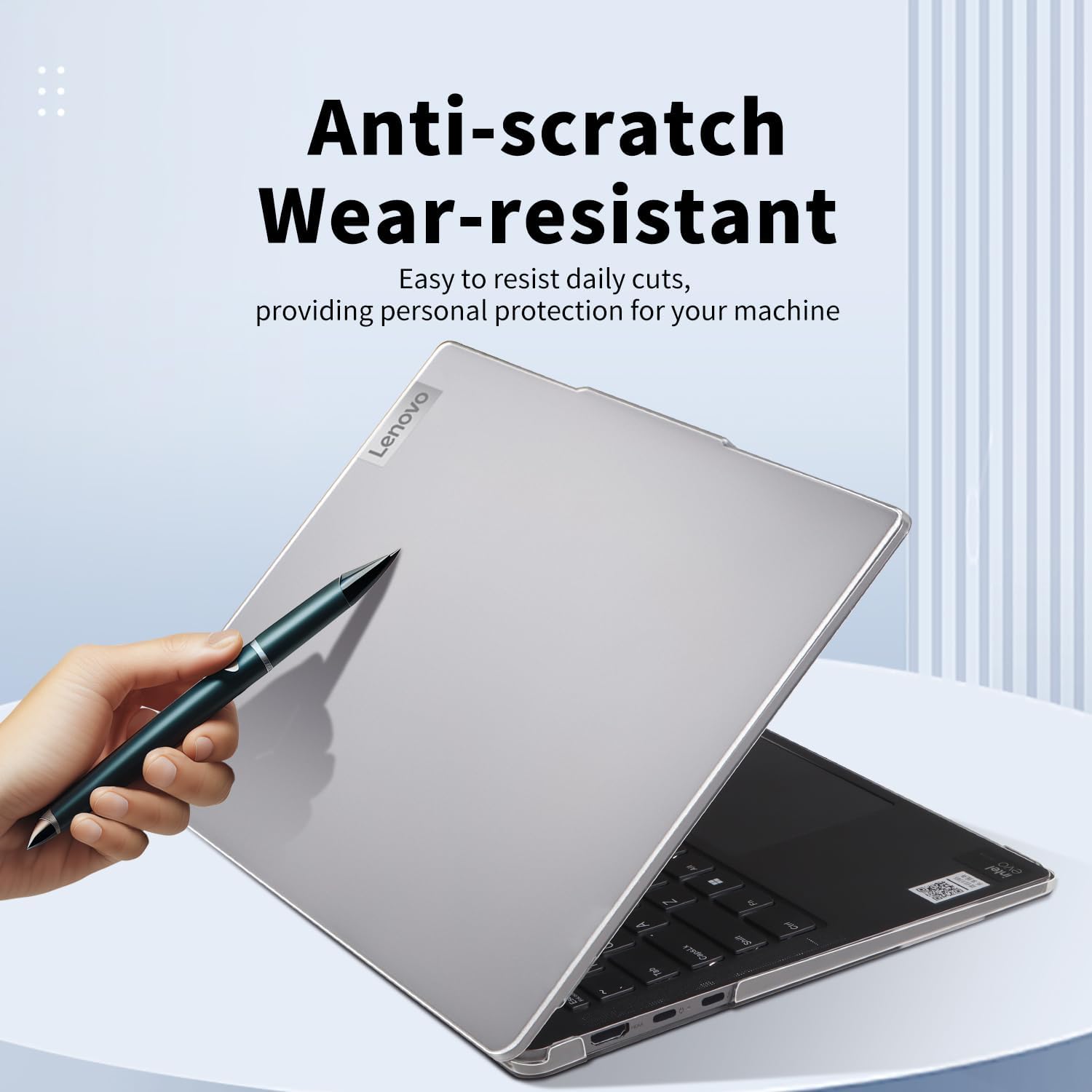 IMMOENUC 4-in-1 Laptop Case Set for Lenovo 2024/2023 IdeaPad Pro 5 14 inch Protective Shell Model Screen Flim+Keyboard Cover Hard Shell Matte Transparent - Image 6